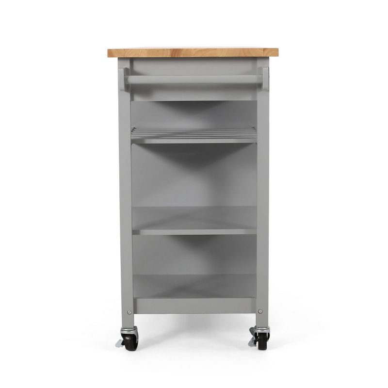 Westcliffe Contemporary Kitchen Cart with Wheels - Christopher Knight Home, 6 of 13