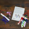4E's Novelty Christmas Snowman Stick Ornament Craft Kit, 4 Pack - DIY Wooden Foam Ornament Crafts with Self-Adhesive Pieces - 3 of 4