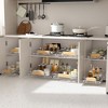 Pull-Out Organizer under Cabinet Storage for Kitchen with Wooden Handle - 4 of 4