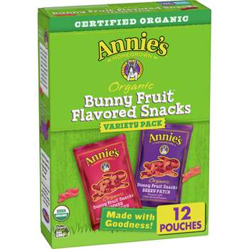 Annie's Bunny Fruit Snacks - Variety Pack 12ct