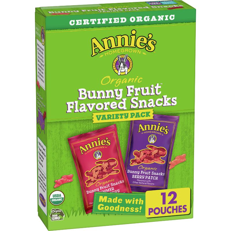 Annie's Bunny Fruit Snacks - Variety Pack 12ct, 1 of 9