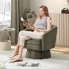 Swivel Accent Chair, 360° Chenille Swivel Lounge Reading Chair, Modern Single Sofa Lounge Armchair w/Storage Space for Living Room Bedroom - 4 of 4