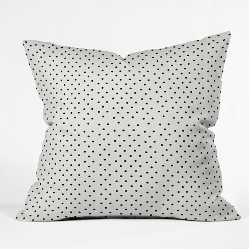 Small Polka Dot Pillow (black and white) Pillows