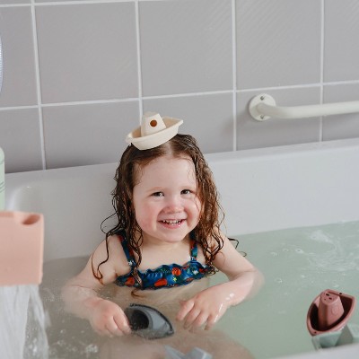 Ocean Blue Stackable Plastic Bath Boats Set