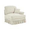 Vynxaria Modern Chenille Sofa Beige, W/1 Pillow, Detachable Ruffle Skirts (2 Styles), Multi-Module Configurable (L-Shaped/Chaise) - 2 of 4