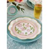 24ct Tea Time Premium Paper Plates Pink - image 3 of 3