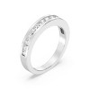 GILDED 1, 1/2, 1/4, 1/10 Carat Total Weight Lab Grown Diamond Eternity Stackable Rings in 925 Sterling Silver, Size 7 - 2 of 4