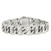 Black Bow Jewelry Men's 15mm Stainless Steel Fancy Anchor Chain Bracelet, 8.5 Inch - 3 of 4