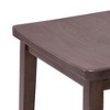 Plank+Beam 30" Bar Stool, Wood Modern Kitchen Stool, Saddle Seat Backless Bar Height Chair with Metal Footrest - 4 of 4