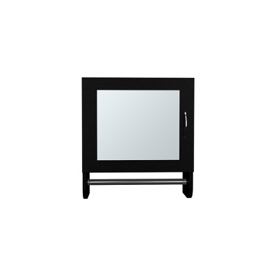 GlasFlength Decorative Wall Mirrors Wall Art Bathroom Decor Cabinet Vanity Medicine Cabinet Mirrors for Bathroom Wall, Black, 5.7"*17.7"*19.7"