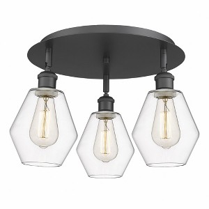 Cindyrella - 3 Light Flush Mount In Industrial Style-10 Inches Tall and 17.75 Inches Wide - 1 of 1