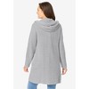 Woman Within Hoodie Shaker Cardigan - 3 of 4
