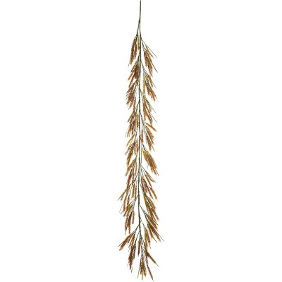 Transpac Artificial 60 in. Yellow Harvest Wheat Garland
