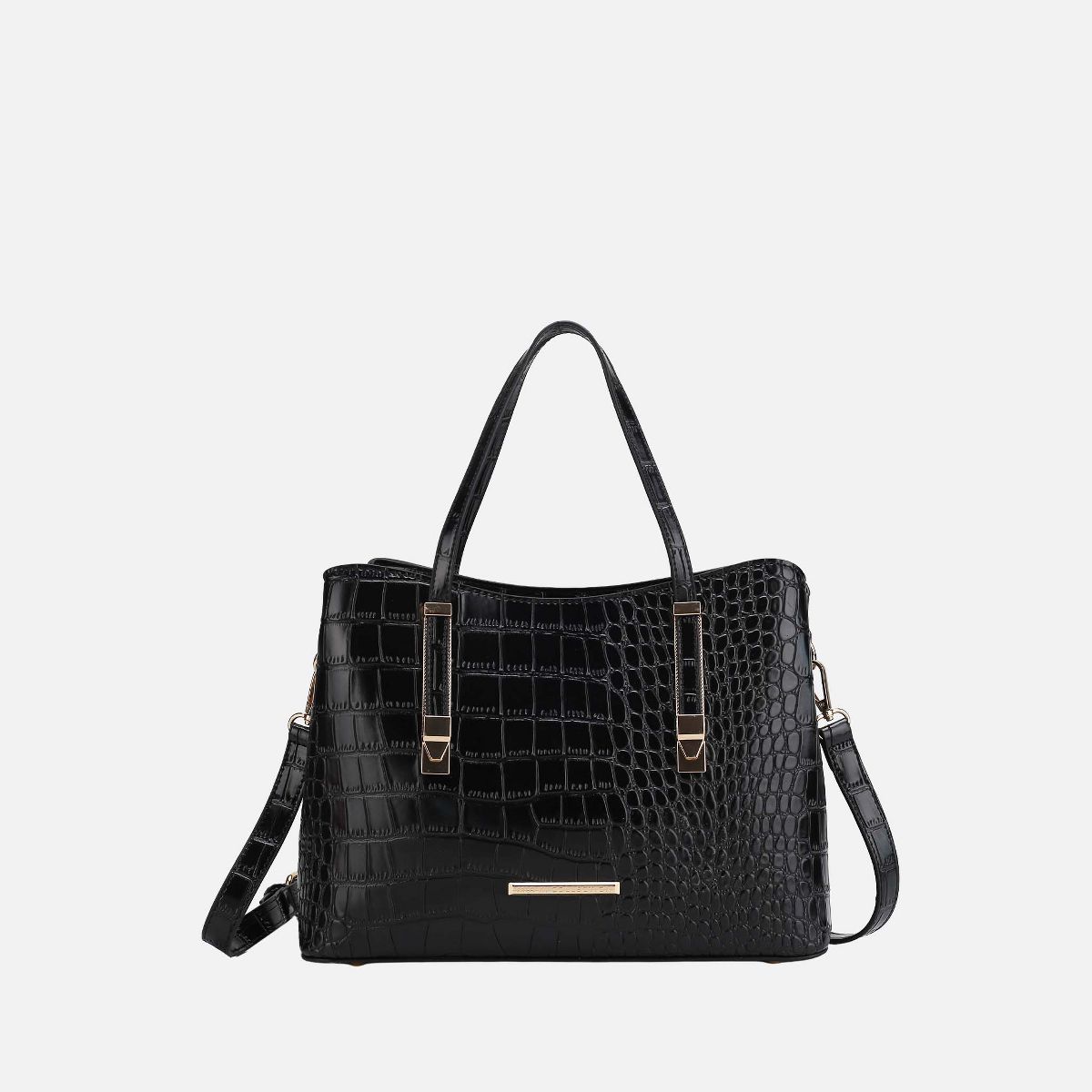 MKF Collection Aurelia Crocodile-Embossed Vegan Leather Women's Tote Stylish Shoulder Handbag by Mia K - thumbnail 2