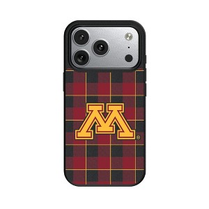 NCAA Big Ten Universities Plaid MagSafe Compatible Cell Phone Case for Apple iPhone 17 Series - 1 of 4