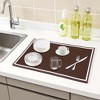 REGALWOVEN Waterproof & Durable Bordered Textured Silicone Dish Drying Mat for Sink Area - 2 of 4