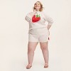 Women's Strawberry Hooded Sweatshirt - kate spade new york x Target Cream - 3 of 4