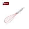 Unique Bargains Silicone Stainless Steel Non-Stick Coated Heat-Resistant Whisk 5 Pcs - 3 of 4