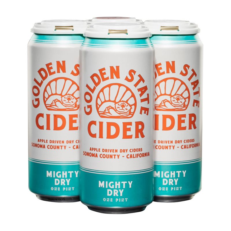 Golden State Mighty Dry Hard Cider - 4pk/16 fl oz Cans, 1 of 2