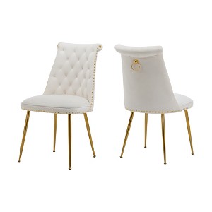 Clihome Velvet Dining Chairs Set of 2 - 1 of 4