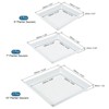 Unique Bargains Indoor Outdoor Plastic Square Flower Drip Tray Plant Pot Saucer 6-in-1 Set - 2 of 4