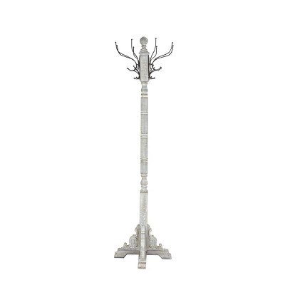 Rustic Freestanding Coat Rack Gray - Olivia & May: Hat Stand, No Assembly Required