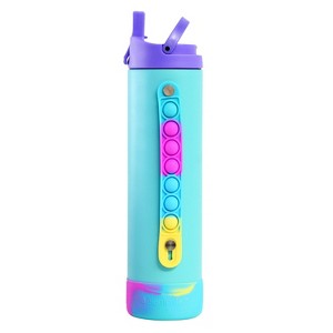 Elemental® Iconic Pop Stainless Steel Fidget Water Bottle with Flip-open Sports Cap - 1 of 4