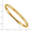 Black Bow Jewelry 5mm 14k Yellow Gold Florentine Engraved Hinged Bangle Bracelet, 8 Inch - 4 of 4