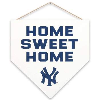 MLB New York Yankees Home Sweet Home Hanging Wood Wall Decor
