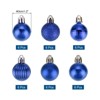 Unique Bargains Shatterproof Home Party Decorative Christmas Tree Hanging Ball Ornaments 36 Pcs - 2 of 4