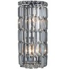 Elegant Lighting Maxime 2 light Chrome Wall Sconce Clear Royal Cut Crystal - 2 of 2