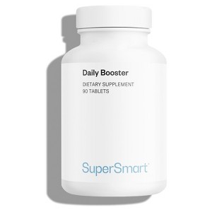 SuperSmart Daily Booster - with PQQ, OPCs, Quercetin, Acetyl L-Carnitine, R-Lipoic Acid - Boost for Multivitamin | Non-GMO & Gluten Free - 90 Tablets - 1 of 1