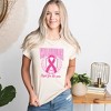 Simply Sage Market Women's Pink Ribbon Warrior Short Sleeve Graphic Tee - 2 of 3