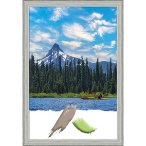 Amanti Art Bel Volto Silver Wood Picture Frame - 1 of 4