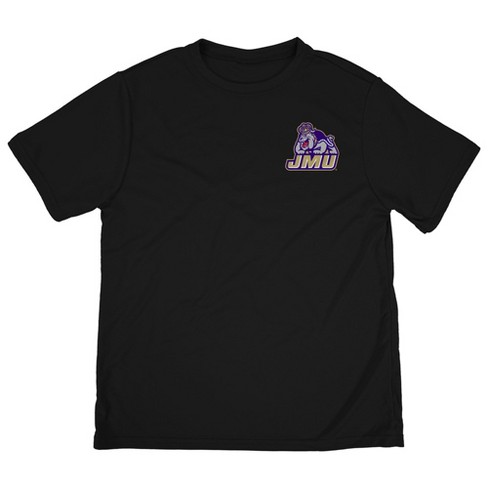 James Madison University Youth/Kids Sport T-Shirt Left Chest Logo, Black - image 1 of 4