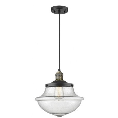 Oxford - 1 Light Cord Hung Mini Pendant In Traditional Style-11.5 Inches Tall and 11.75 Inches Wide