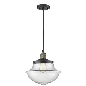 Oxford - 1 Light Cord Hung Mini Pendant In Traditional Style-11.5 Inches Tall and 11.75 Inches Wide - 1 of 1