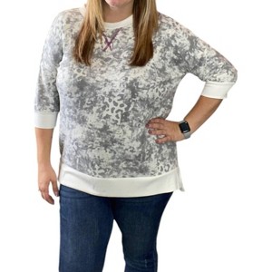 Women's Leopard Weekender Top - honeyme - 1 of 2