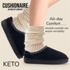 CUSHIONAIRE Keto Womens Slippers Slip-On Suede Mule Slipper - Cozy & Stylish, Memory Foam & Faux Fur Lining, Wide Widths Available - 3 of 4