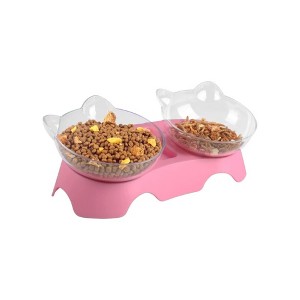 Wonder Meadow - Double Elevated Cat Feeding Bowls - 1 of 4