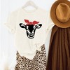 Simply Sage Market Women's Cow and Bandana Short Sleeve Graphic Tee - 3 of 4