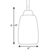 Progress Lighting Wisten 1-Light Mini-Pendant, Brushed Nickel, Etched Glass Shade - 2 of 2