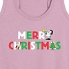 Women's - Peanuts - Merry Christmas Stacked Graphic Racerback Tank - 2 of 4