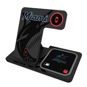MLB National League Teams Monocolor Tilt 15-Watt 3 in 1 Charging Station - 1 of 4