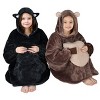Catalonia Oversized Wearable Blanket Hoodie Sweatshirt for Kid Girl Boy,  Fleece Cozy Hooded Pullover for 7-16 yr Teen Youth Kid, Christmas Gift Idea - 2 of 4