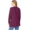 Woman Within Side Button V-Neck Waffle Knit Sweater - 3 of 4