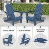Hyleory HDPE Outdoor Folding Chair with Cloud-Shaped Backrest, Portable Patio Seating - 3 of 4