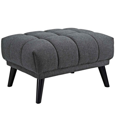 Bestow Upholstered Fabric Ottoman Gray - Modway