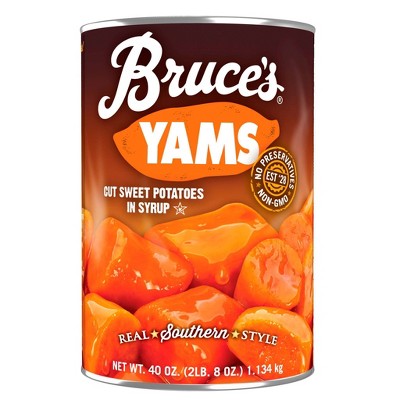 Bruce's Yams Cut Sweet Potatoes in Syrup 40oz