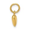 Black Bow Jewelry 14k Yellow Gold Puffed Heart Charm, 7mm (1/4 inch) - 2 of 4